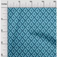 thumbnail image 2 of oneOone Rayon Teal Blue Fabric Abstract Fabric For Sewing Printed Craft Fabric By The Yard 56 Inch Wide, 2 of 4