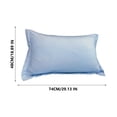 thumbnail image 3 of Birdeem Soft Washed Cotton Pillowcases, Solid Color 2 Pack Set, Queen Size Standard Fit, Breathable and Easy Care, Modern Bedroom Upgrade for Enhanced Comfort, 3 of 9