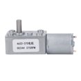 thumbnail image 1 of DC Worm Gear Motor Self Locking Brass Coil Aluminum Alloy Shell Speed Reduction Geared Motor DC24V 375RPM, 1 of 14