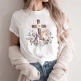 thumbnail image 1 of Weiqiqre Womens Summer Tops Happy Easter T Shirt Easter Bunny Shirt Cute Rabbit Graphic Tee Gift Spring Tees Tops, 1 of 4
