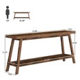 thumbnail image 5 of Tribesigns Table Console de Ferme, Table Console Extra Longue de 70,9 Pouces pour Entrée, Couloir, Salon, Marron, 5 of 5