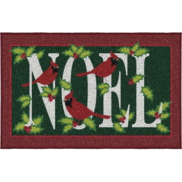 Holiday time Noel Printed Mat