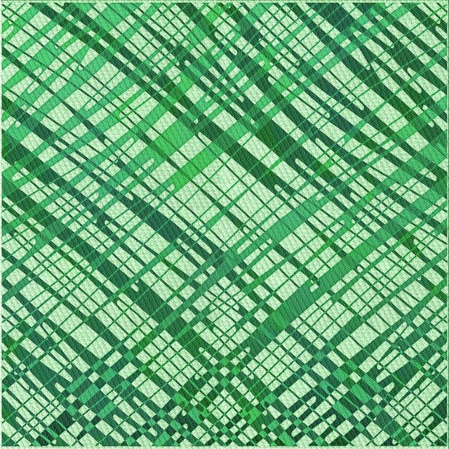 Ahgly Company Machine Washable Indoor Square Transitional Green Area Rugs, 8' Square