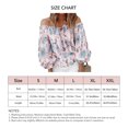 thumbnail image 1 of Ccdes Off Shoulder Top, Elegant Floral Print Blouse Loose Stylish Polyester For Office Work For Outdoor Activity, 1 of 5