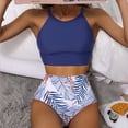 thumbnail image 2 of Womens Bathing Suits Two Piece Womens Solid Bikini Strap Bikini Deep V Sexy Split Swimsuit Set Two Piece Set Swimming Suit Two Piece Bathing Suits for Women Two Piece Sets for Women, 2 of 8