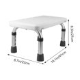 thumbnail image 2 of Mobutofu 1Pcs Adjustable Shower Chair for Seniors Plastic Non-slip for Adults, 2 of 7