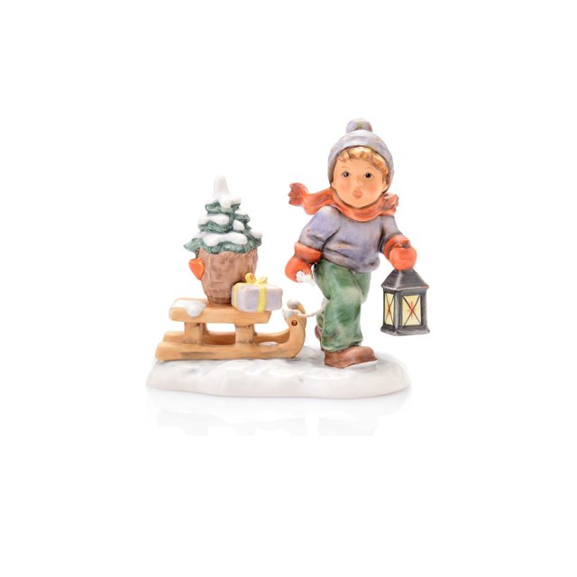 Hummel figurine Christmas is coming, original MI Hummel Collection, gift-boxed