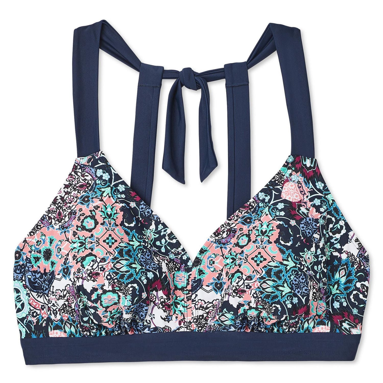 George Plus Women's Tie-Back Halter Bikini Top