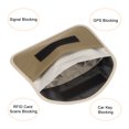 thumbnail image 4 of Unique Bargains Faraday Bag, RFID Signal Blocking Pouch Wallet 7.87 Inch Anti-Radiation Anti-Tracking Anti-Spying, Khaki, 4 of 5