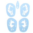 thumbnail image 3 of 6 Styles Set Stencils For Face Painting,PET Reusable  Stencils For Face Paint Stencils Body Painting Template DIY, 3 of 8