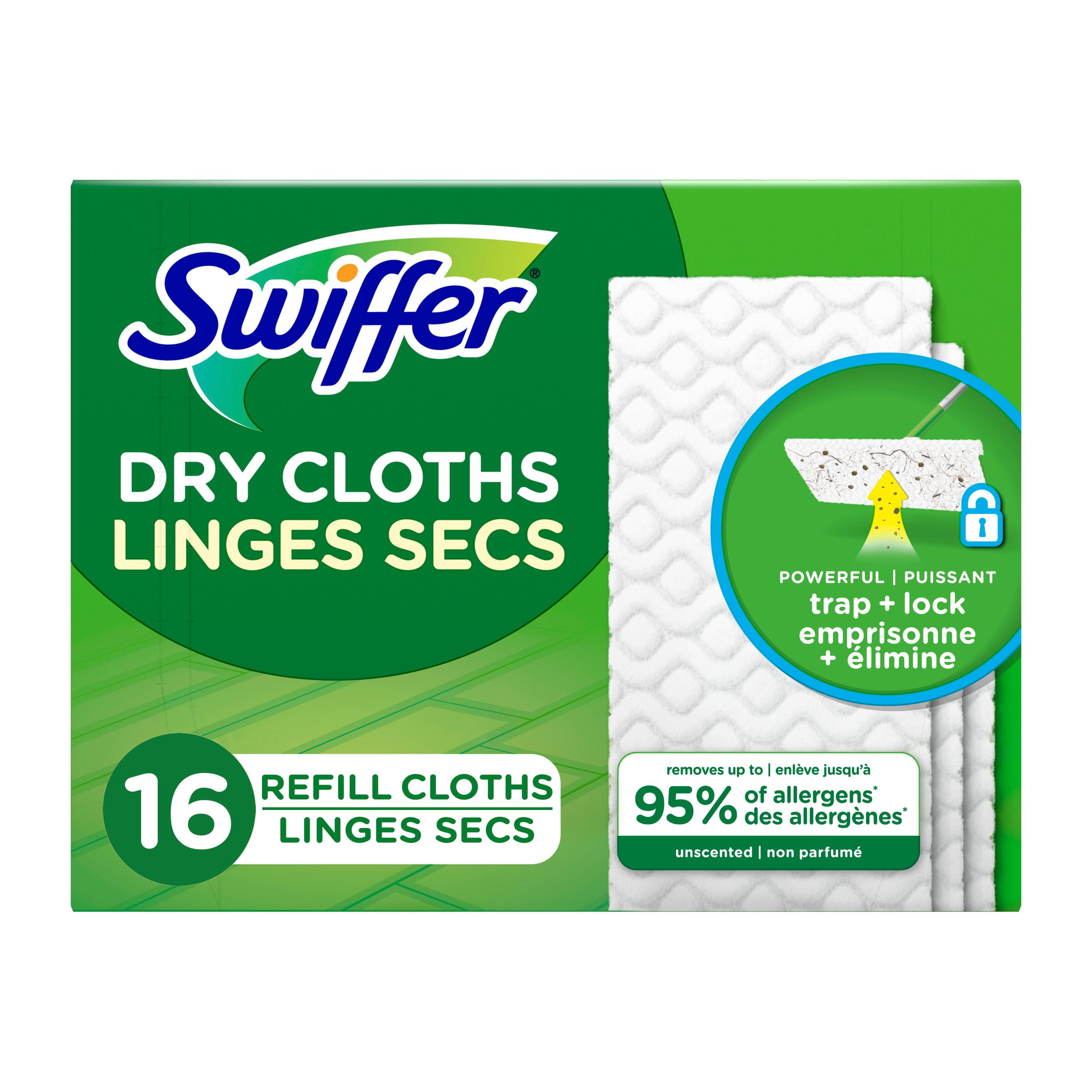 Swiffer Sweep + Mop, Dry Pads Refill, Floor Cleaner, Cleaning Cloths, Unscented