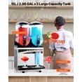 thumbnail image 2 of VEVOR Commercial Slushy Machine 15Lx2 Tank Margarita Smoothie Frozen Drink Maker, 2 of 9