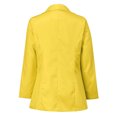 thumbnail image 4 of Meichang Womens Casual Blazers Jackets Solid Color Long Sleeve Open Front Work Office Blazers Slim Fit Lapel Jackets with Pockets Cardigans Plus Size Yellow S, 4 of 5