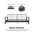 thumbnail image 2 of Futon en Métal de Mainstays en noir avec Matelas, 2 of 8
