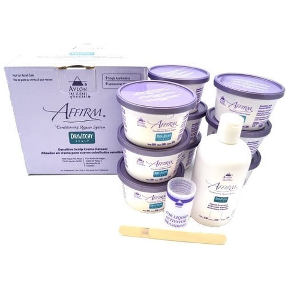 Avlon Affirm Dry and Itchy Scalp Sensitive Scalp Formula Relaxer 9 Pack