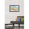thumbnail image 3 of Map - Canada Wall Poster, 22.375" x 34" Framed, 3 of 4