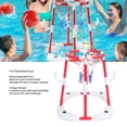 thumbnail image 3 of Floating Basketball Hoop, Pool Basketball Hoop Safe 2 in 1  for Poolside Red, 3 of 7