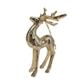thumbnail image 1 of Holiday Time Gold Mecury Plastic Reindeer Christmas Hanging Ornament, 1 of 4
