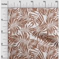 thumbnail image 2 of oneOone Popeline de Coton Brun Tissu Feuille Matière de Robe Tissu Imprimé Tissu au Mètre 42 Pouces de Large, 2 of 4