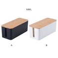 thumbnail image 4 of Decodeary Desk Box Organizer Cable Desk Storage Tough Clutters Box For Tough Cables Black L, 4 of 6