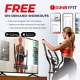 thumbnail image 4 of Sunny Health & Fitness Performance Compact Elliptical Machine with 8-Level Adjustable Resistance, Pulse Sensor & Exclusive SunnyFit App Enhanced Bluetooth Connectivity, 4 of 6