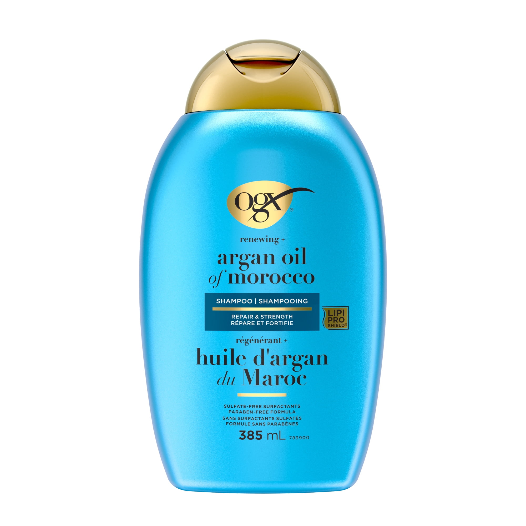 OGX Renewing + Argan Oil of Morocco Shampoo, Damage Repairing Shampoo & Argan Oil to Help Strengthen & Repair Dry, Damaged Hair, Paraben-Free, Sulfate-Free Surfactants