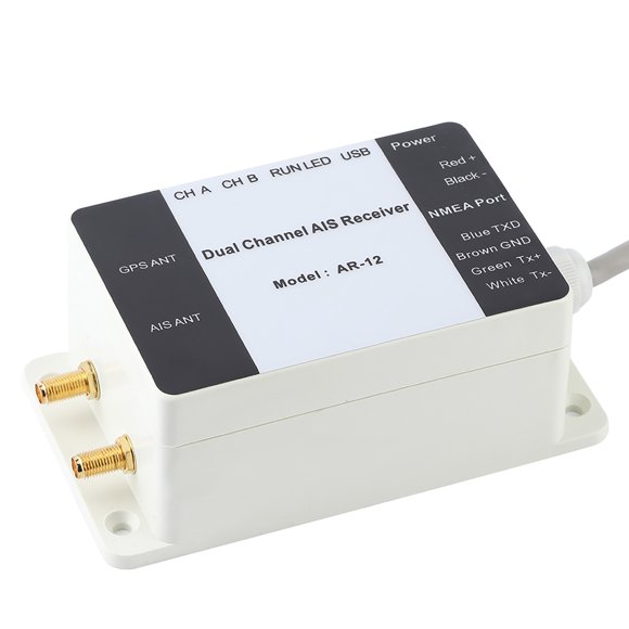 Dual Channel AIS Receiver, Portable AIS GPS Receiver For Outdoor For Boat