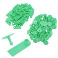 thumbnail image 4 of Blank Ear Tags, 100pcs TPU Soft  Ear Tags For Cattle Pig Livestock Animal Blank Safe Durable  For Breeding Population Prevention Control No Letters, Yellow,No Letters, Green,No, 4 of 8