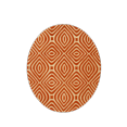 thumbnail image 5 of Tapis Marla Géométrique Transitionnel en Laine Tufté à la Main Orange, 5 of 5