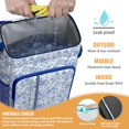 thumbnail image 4 of Floral and Leopard Artistic Design Backpack Cooler - 20L High Capacity, Multiple Pockets for Convenience, 4 of 5