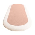 thumbnail image 2 of ABPWLY Soft Shaggy imitation Wool Rug for Bedroom, 40x80cm Oval Plush Carpet with Non-Slip Back, Water Absorbent Washable Mat, Multiple Colors, 2 of 5