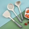 thumbnail image 4 of Oleegame 2PC Kitchen Utensils Set Silicone Kitchenware Set Spatula Spoon Colander Insulated Food Grade Non Stick Pan Household Kitchen Supplies Tools White, 4 of 4