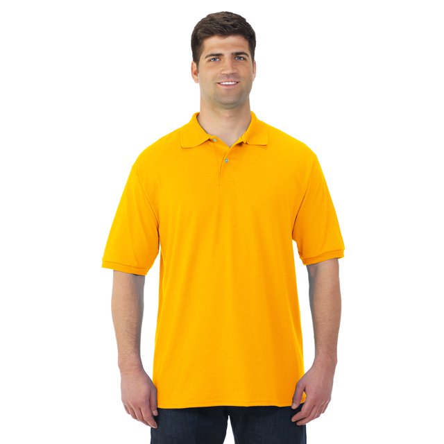 Jerzees T-Shirt de Sport en Jersey à Manches Courtes pour Hommes SpotShield, m, Or
