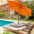 thumbnail image 2 of Outsunny Parasol de Patio 8,5 Pi, Parasol de Jardin avec 6 Baleines, Orange, 2 of 10