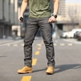 thumbnail image 3 of Men’s Cargo Pants Practical Workwear for Outdoor Activities Product Title Men’s Overalls Pants Pants Outdoor Elastic Loose Soft Pants Spring And Autumn Pants, 3 of 4