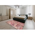 thumbnail image 4 of Ahgly Company Tapis d'Intérieur Ronds Abstraits Rose Saumon Foncé Patchwork, 4 Pieds Rond, 4 of 6