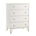 thumbnail image 1 of Novogratz Finley 4 Drawer Dresser, White, 1 of 9