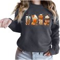 thumbnail image 2 of 2023 Chandail en Molleton de Mode pour Femmes 50 % de Rabais Liquidation Halloween Chandail en Molleton Décontracté Aguichant Mode Imprimé Manches Longues Col Rond Chandail Blouse Sans Capuche, 2 of 7