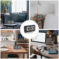 thumbnail image 4 of HOARBOEG Creative USB Charging Mirror Electronic Digital Alarm Clock LED Display Electronic Clock 6.5 Inch Large Screen Home And Office Electronic Alarm Clock Clearance Sale Holiday Gifts, 4 of 8