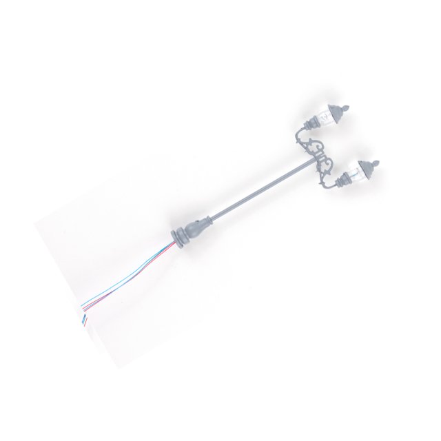 Baohd Mini Lampe de Rue Paysager Accessoire Simulation Modèles Lampe Miniature DIY Décoration Éclairage Décoratif Gris/blanc