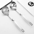 thumbnail image 4 of 2PCS Hanging Stainless Steel Wall Hanging Spoon Soup Colander Kitchen Soup Spoon Tool, 4 of 8