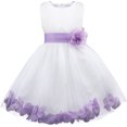 thumbnail image 1 of TiaoBug Sequined Lace Bodice Shining Crystal Waist Flower Party Summer Evening Prom Pageant Dress Lavender 14, 1 of 4