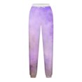 thumbnail image 5 of Pants for Women, Women Fashion Color Blocked Printed Drawstring Pants, 5 of 5