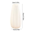 thumbnail image 3 of Plastic Vase with Ceramic Appearance, Shatterproof Decorative Flower Pot for Wedding Dining Table Bookshelf Home Office Decor, 3 of 6