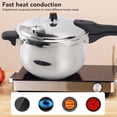 thumbnail image 3 of Autocuiseur en Acier Inoxydable, Autocuiseur Épaissi Compatible Induction avec Dispositifs à Valve à Ressort, Compatible avec Cuisinière à Gaz et à Induction pour 2 à 5 Membres, 3 of 7