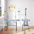 thumbnail image 3 of PawHut Table de Toilettage pour Chien Réglable avec 2 Élingues de Sécurité, Bleu, 3 of 10