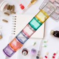 thumbnail image 5 of Stackable Pill Organizer, 7-Days Travel Pill Case, Pill Box for Pocket, Portable Medicine Vitamin Container Holder Medium Rainbow, 5 of 5