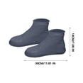 thumbnail image 3 of Birdeem Waterproof Shoe Covers Slip Resistant, Reusable Outdoor Rain Boot Protectors with Silicone Grip, Thickened Design for All Weather Activities, Size L, 3 of 9