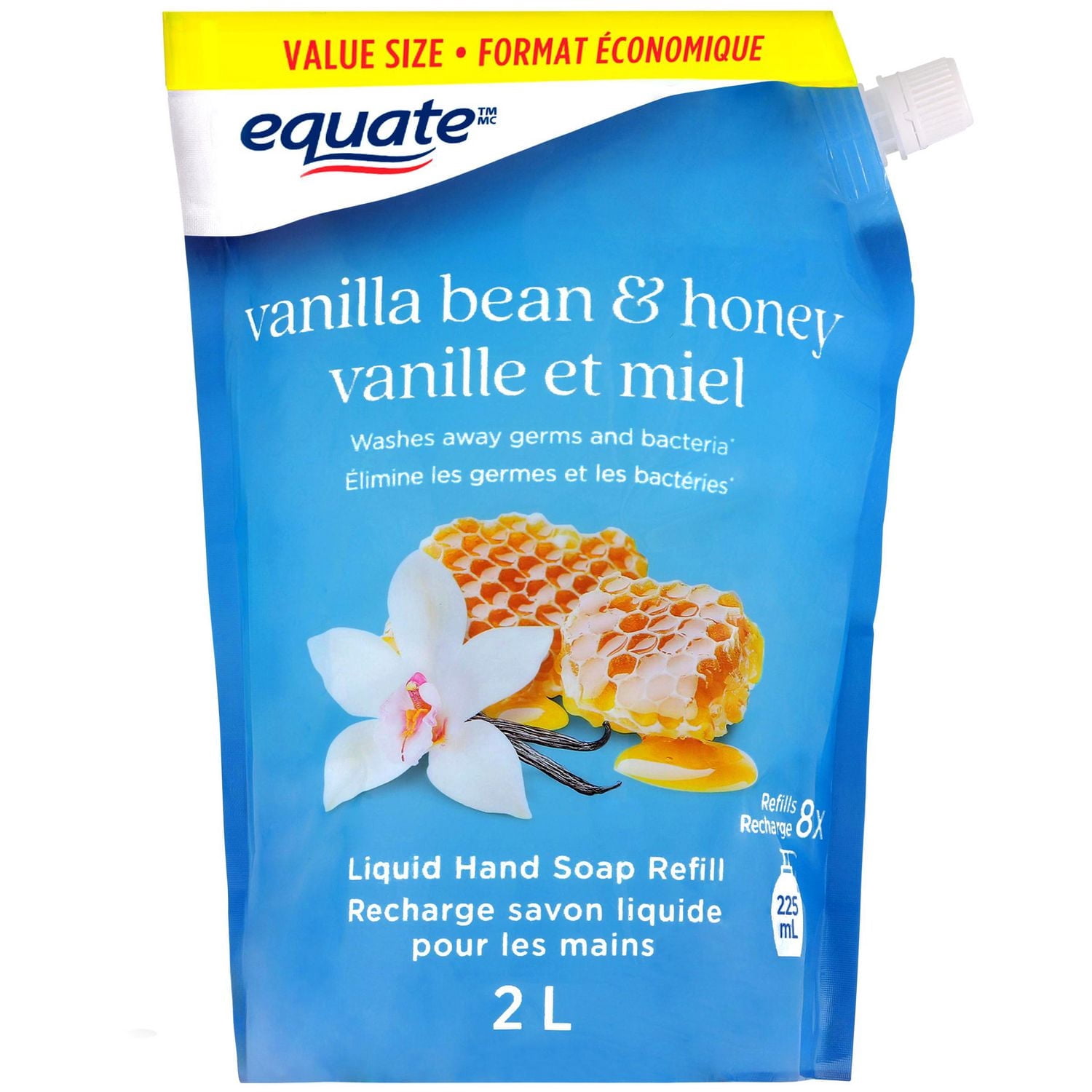 Equate Savon Liquide pour les Mains Gousse de Vanille et Champs de Miel