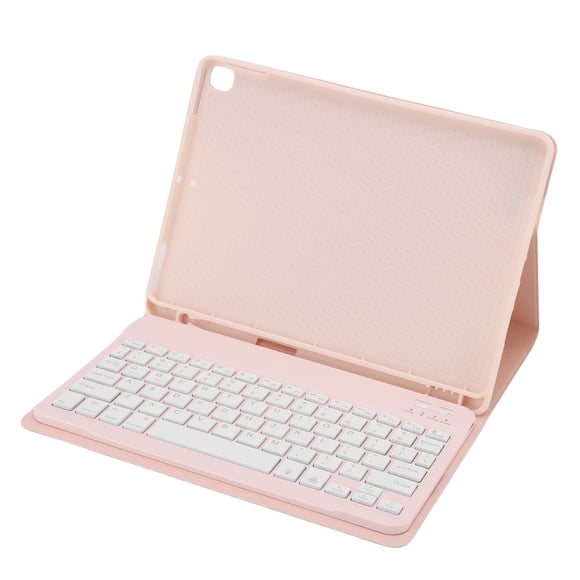 Étui Clavier pour Tablette, Clavier Ergonomique Sans Fil pour Tablette avec Porte-Stylet pour Écrire Dessiner Rose, Vert, Bleu